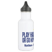 Football jouer équipe dure et bouteille de boisson (Gauche)