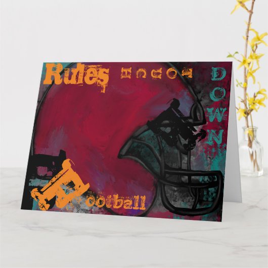 FOOTBALL KAART (Gele Bloem)