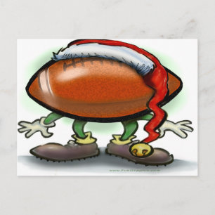 Football kerst feestdagenkaart
