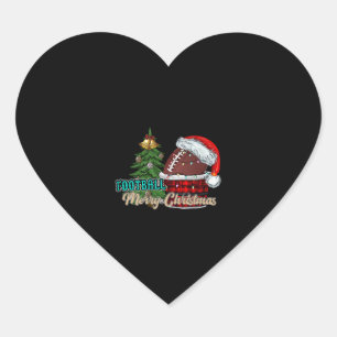 Football kerst hart sticker