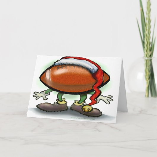 Football kerst Kaart (Voorkant)