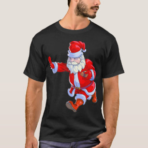 Football Kerst Mannen Jongens Football Sinterklaas T-shirt