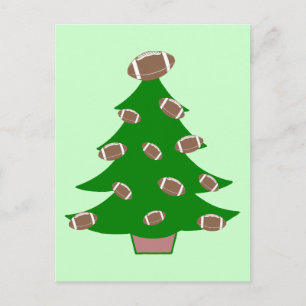 Football kerstboom feestdagenkaart