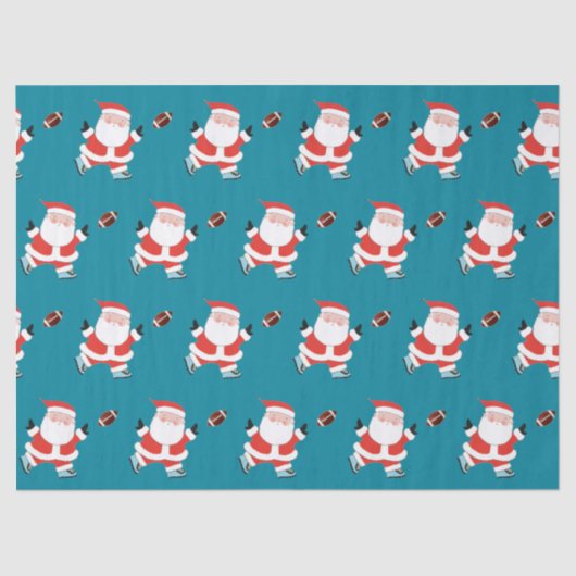 Football kerstcadeaupapier tissuepapier (Voorkant)