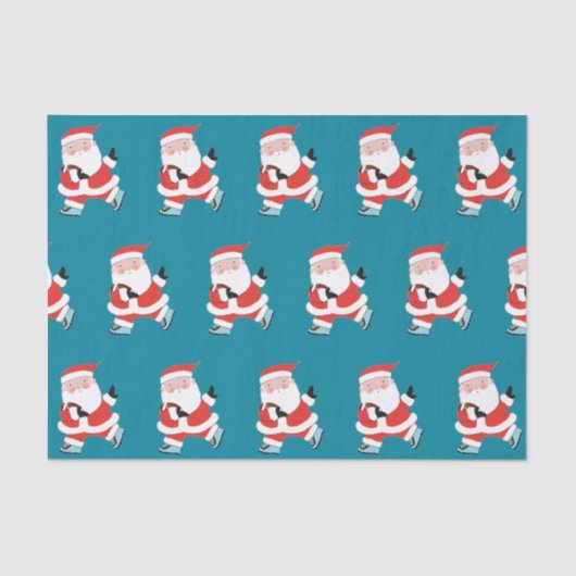 Football kerstcadeaupapier tissuepapier (Voorkant)