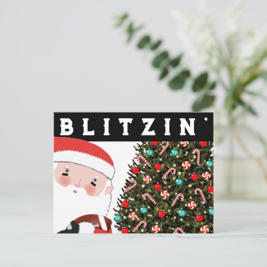 Football kerstfeestdag Briefkaart (Staand voorkant)