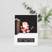 Football kerstvakantie briefkaart (Staand voorkant)