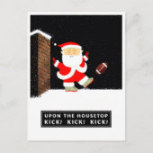 Football kerstvakantie briefkaart (Voorkant)