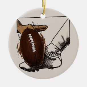 Football Kick T-shirts en cadeautjes Keramisch Ornament