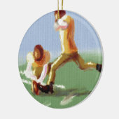 Football Kicker Art Keramisch Ornament (Links)