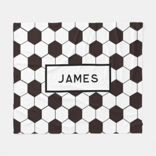 Football Kinder Voetbalpatroon Voetballer Verjaard Fleece Deken