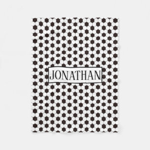 Football Kinder Voetbalpatroon Voetballer Verjaard Fleece Deken