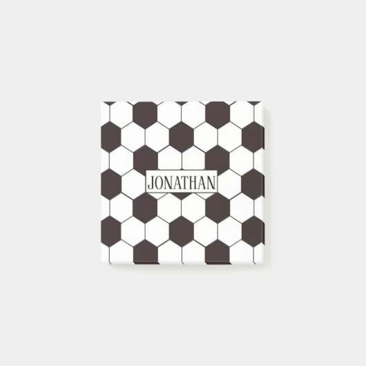 Football Kinder Voetbalpatroon Voetballer Verjaard Post-it® Notes (Voorkant)