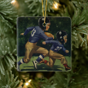 Football, Kinderen, Jongens die Sporten Keramisch Ornament
