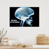 Football kop (röntgenfoto) poster (Keuken)