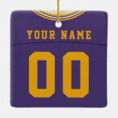  Football Lacrosse Jersey Ornament (Achterkant)