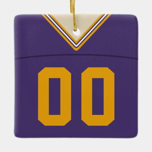 Football Lacrosse Jersey Ornament (Voorkant)