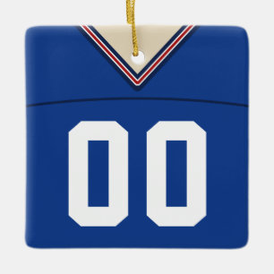  Football Lacrosse Jersey Ornament