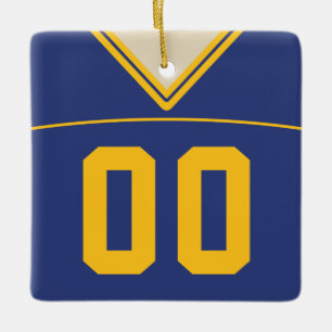 Football Lacrosse Jersey Ornament