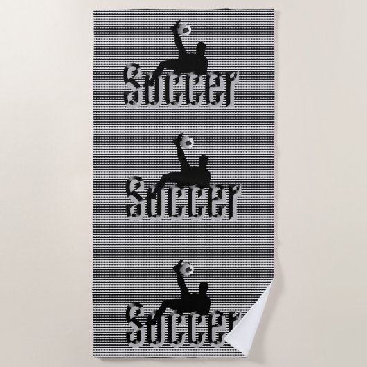 Football Le Jeu, Serviette De Plage (Devant)