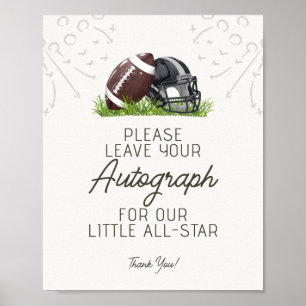 Football Little All Star Autograph Livre d'or