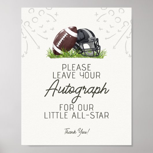 Football Little All Star Autograph Livre d'or (Devant)