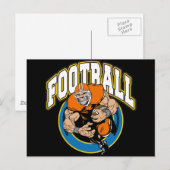 Football Logo Briefkaart (Voorkant / Achterkant)