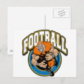Football Logo Briefkaart (Voorkant / Achterkant)