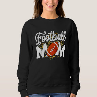 Football Mam Cute Leopard Heart Moederdag Trui
