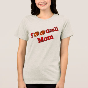 Football Mam Cute Tri-Blend Shirt