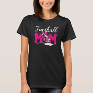 Football Mam Leopard Game Day Moederdag 1 T-shirt