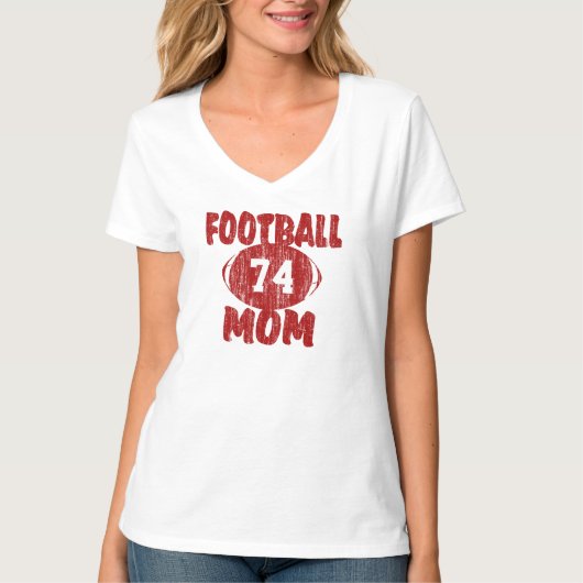 Football Mam Red T-shirt (Voorkant)