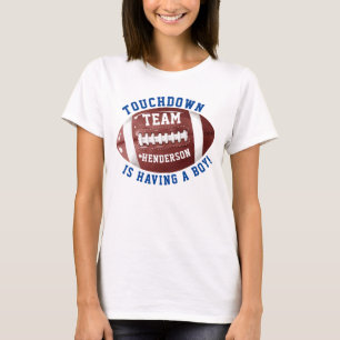 Football Mama Baby shower T-shirt