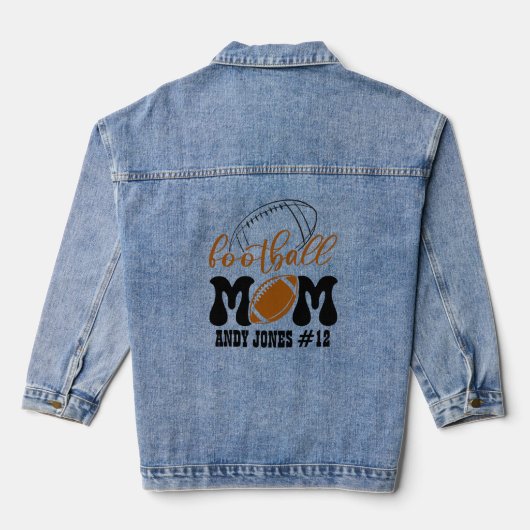 Football mama denim jacket (Achterkant)