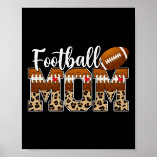 Football Mama Moeder Moeder Moederdag Juichende Jo Poster
