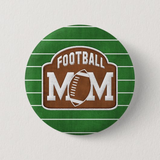 Football mama ronde button 5,7 cm (Voorkant)