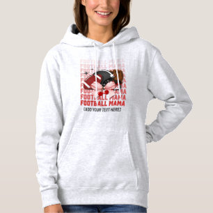 FOOTBALL MAMA Stijlvolle Coquette Bow Hoodie