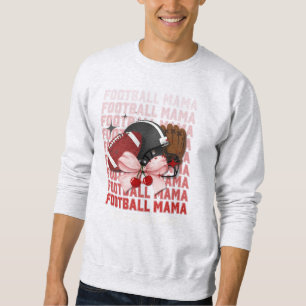FOOTBALL MAMA Stijlvolle Coquette Bow Trui