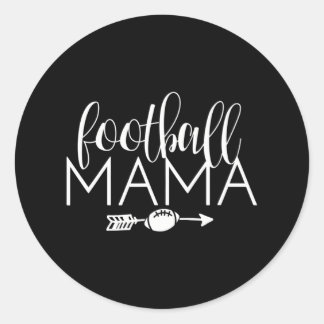 Football Mama Trots Sport Mam Spel Dag Ronde Sticker