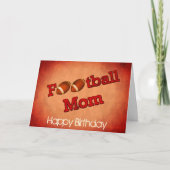 Football Maman mignonne Carte d'anniversaire (Devant)