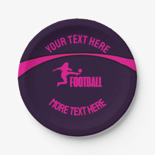 Football Meisje Speler, Team, Verjaardag Meisje Gi Papieren Bordje