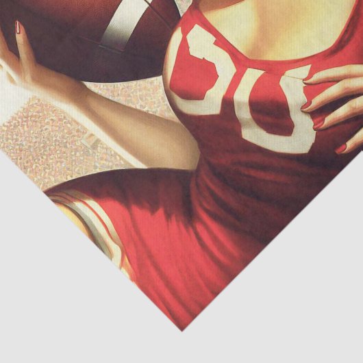 Football Meisje Tissuepapier (Detail)