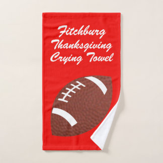 Football met handdoek Uw team en kleuren