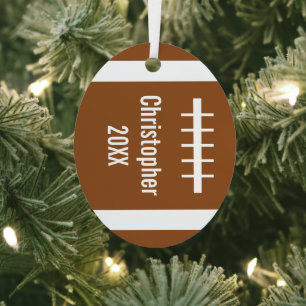 Football Metalen Ornament