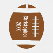 Football Metalen Ornament (Achterkant)