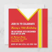 Football Modèle Invitations du parti à thème (Devant)