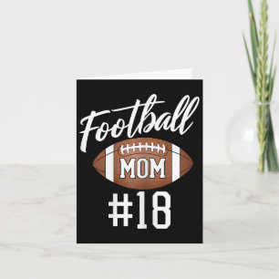 Football Mom #18 Grappige moeder vrouw Touchdown M Kaart