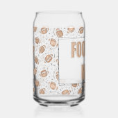 Football mom blikvorm glas (Voorkant)