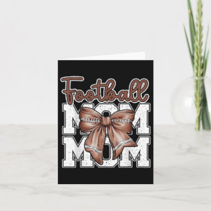 Football Mom Coquette Bow Sport Mama Moederdag G Kaart