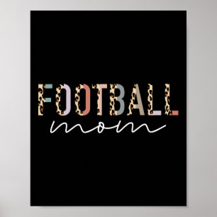 Football Mom Gifts Luipaard Print Football Mama Mo